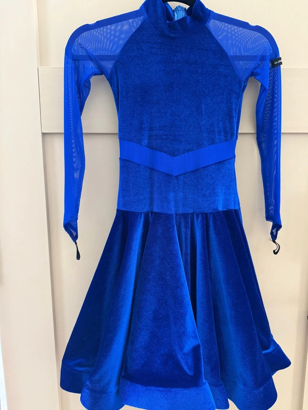 Pre-teen Royal Blue Ballroom/Latin Dance Dress by Gloriadance